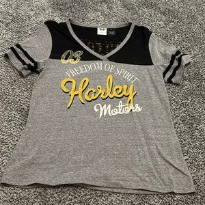 Harley Davidson v neck shirt